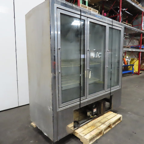 Pinnacle WBSC-3 70" Wide x 20" Deep 3 Door Merchandiser Refrigerator Glass Front