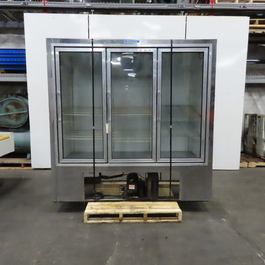 Pinnacle WBSC-3 70" Wide x 20" Deep 3 Door Merchandiser Refrigerator Glass Front