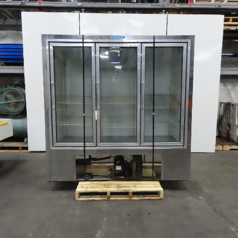 Pinnacle WBSC-3 70" Wide x 20" Deep 3 Door Merchandiser Refrigerator Glass Front