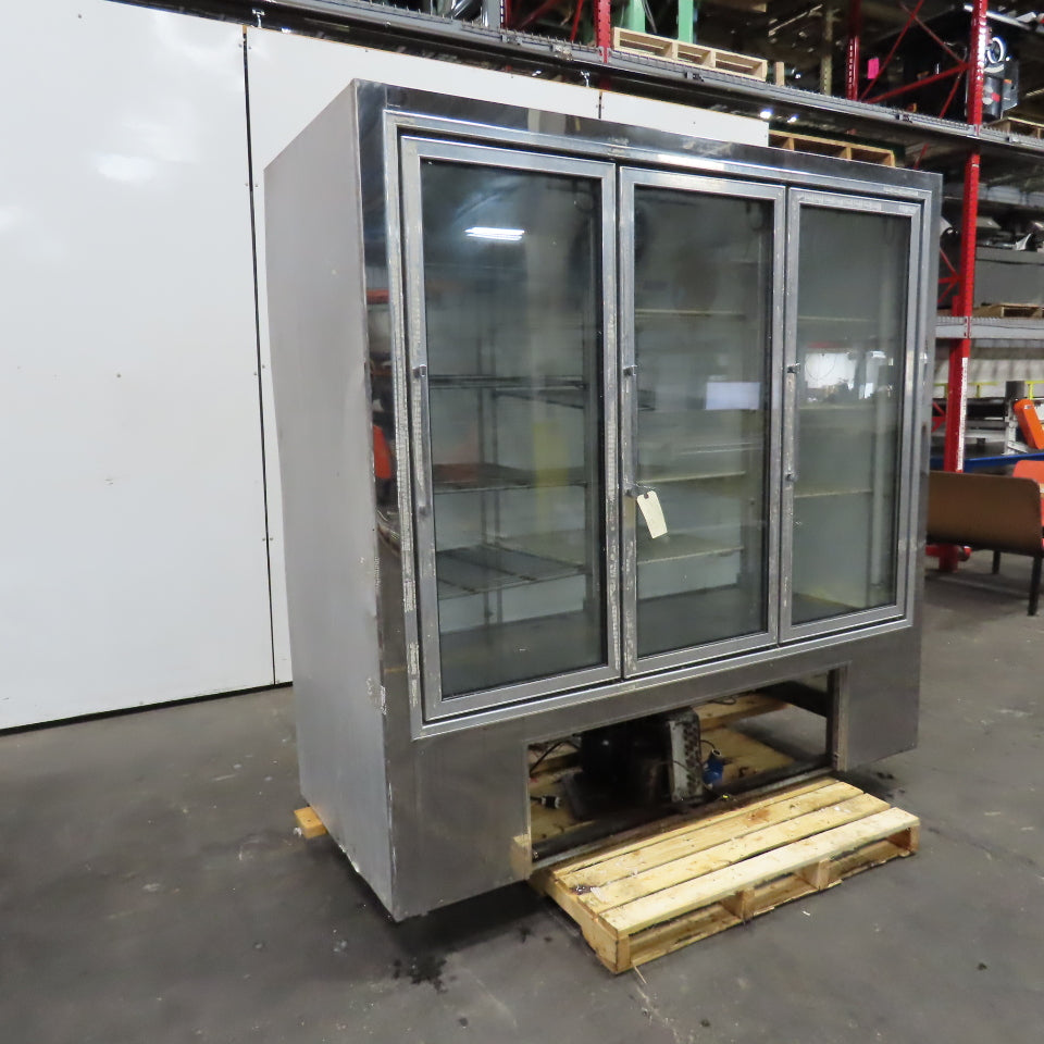 Pinnacle WBSC-3 70" Wide x 20" Deep 3 Door Merchandiser Refrigerator Glass Front