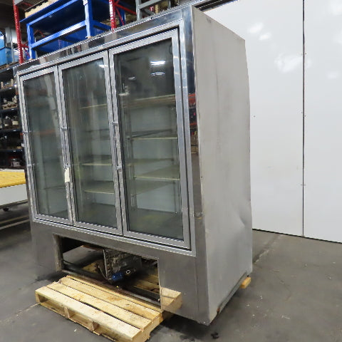 Pinnacle WBSC-3 70" Wide x 20" Deep 3 Door Merchandiser Refrigerator Glass Front