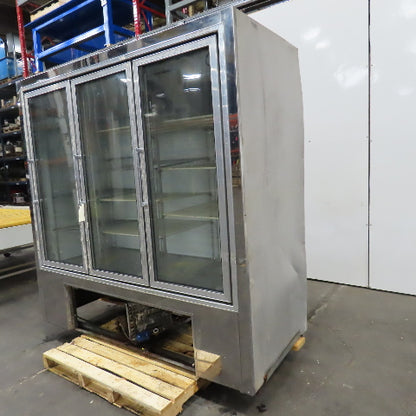 Pinnacle WBSC-3 70" Wide x 20" Deep 3 Door Merchandiser Refrigerator Glass Front