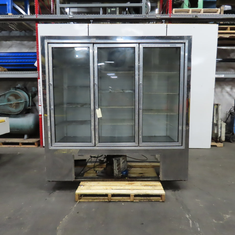 Pinnacle WBSC-3 70" Wide x 20" Deep 3 Door Merchandiser Refrigerator Glass Front