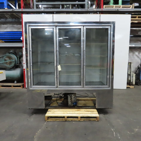Pinnacle WBSC-3 70" Wide x 20" Deep 3 Door Merchandiser Refrigerator Glass Front