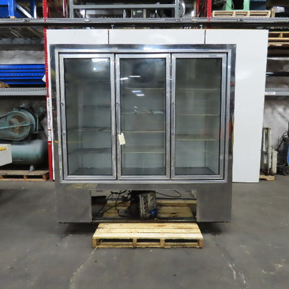Pinnacle WBSC-3 70" Wide x 20" Deep 3 Door Merchandiser Refrigerator Glass Front