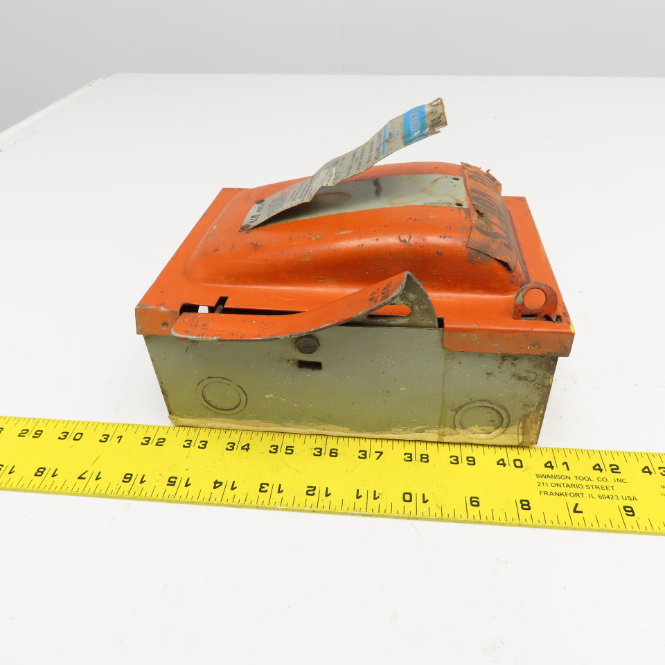 Gould JF321 30A 240V 3Ph Fused Safety Switch Disconnect