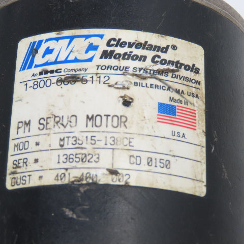 Cleveland Motion Controls 86-5359-4 DC Servo Motor Needs Brushes