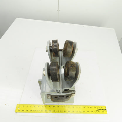 Bevva Container Crane Electric Wire Cable Car Festoon Trolley 4-Wheel