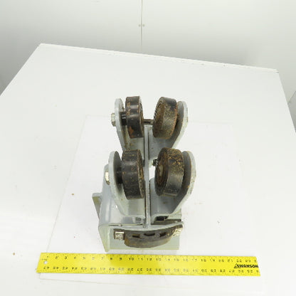 Bevva Container Crane Electric Wire Cable Car Festoon Trolley 4-Wheel