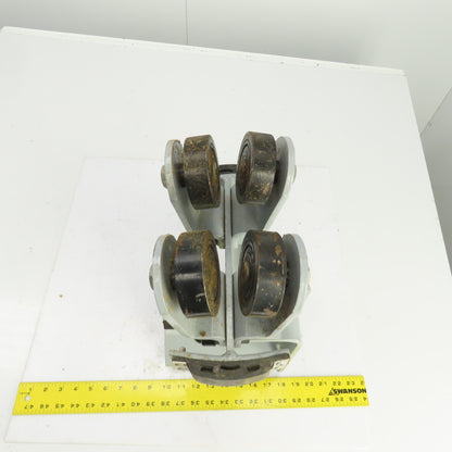 Bevva Container Crane Electric Wire Cable Car Festoon Trolley 4-Wheel