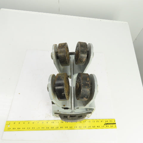 Bevva Container Crane Electric Wire Cable Car Festoon Trolley 4-Wheel