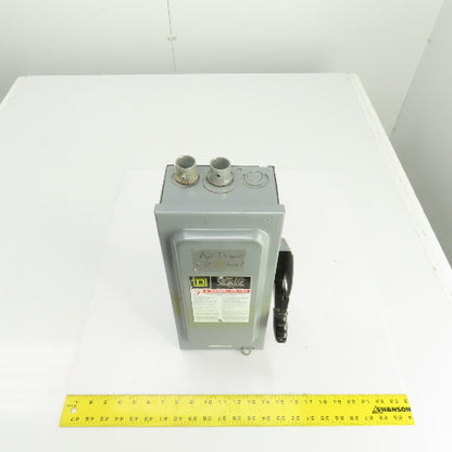 Square D HU361 30A Non-Fusible Heavy Duty Safety Disconnect Switch 600V AC/DC