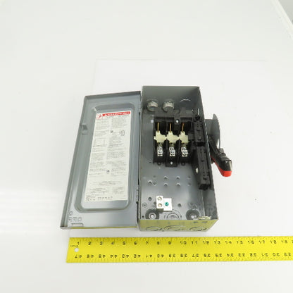 Square D HU361 30A Non-Fusible Heavy Duty Safety Disconnect Switch 600V AC/DC