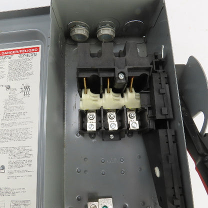 Square D HU361 30A Non-Fusible Heavy Duty Safety Disconnect Switch 600V AC/DC