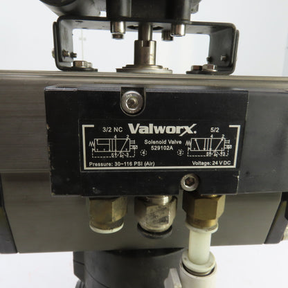 Valworx 530185 AP085 Pneumatic Actuator 120PSI W/Valve Monitor & 2" Valve