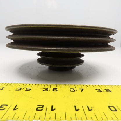 4 Belt Step Down Pulley From Hardinge Clutch Assembly 3-1/4" x 6-3/4" OD
