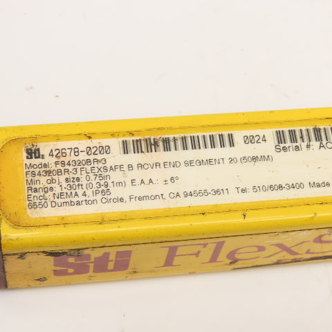 STI FS4320BR-3 FlexSafe Safety Light Curtain Receiver 508mm