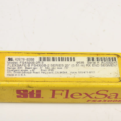 STI FS4320B-2R-3 FlexSafe Safety Light Curtain Receiver 508mm