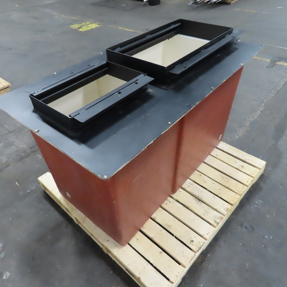 Dual Compartment Fiberglass Diesel DEF Dispenser Sump Tank 85 x 60 Gallon