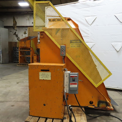 Tubar D-6603 38" x 54" Deep Hydraulic Box Crate Bulk Material Tote Dumper 440V