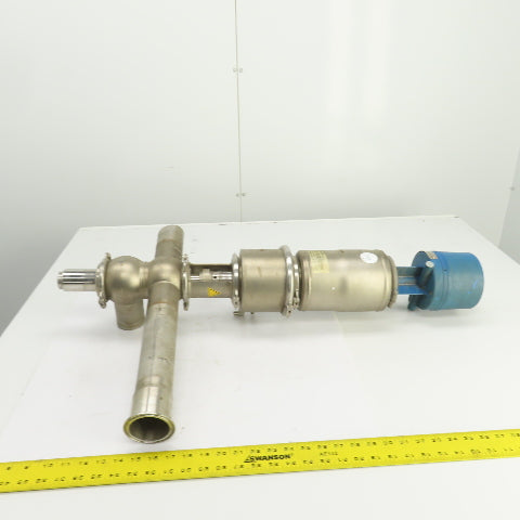 GEA Tuchenhagen BAL-IPS2"-SZ-N27-CB Stainless 2" Hygienic Seat Valve W/Actuator