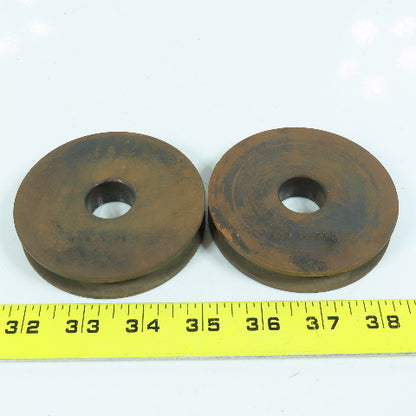 G&G 1505621 Wire Rope Pulley Sheave 2-1/2" OD 21/32" Wide Lot of 2