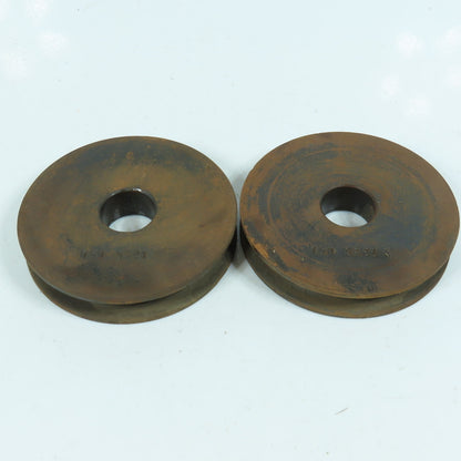 G&G 1505621 Wire Rope Pulley Sheave 2-1/2" OD 21/32" Wide Lot of 2