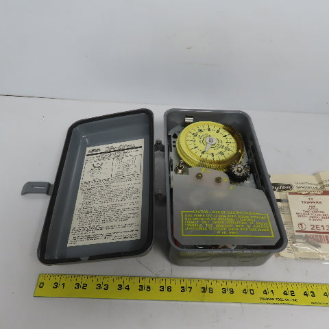Dayton 2A206 Program Timer Switch Relay W/14 Day Skipper Mechanism 240V 25A 2HP