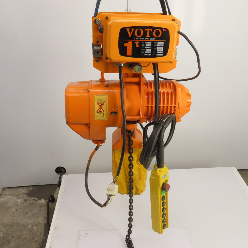 Voto KHDM 1 Ton Electric Hoist 380V 50HZ W/Power Trolley 8m Lift (Parts Repair)