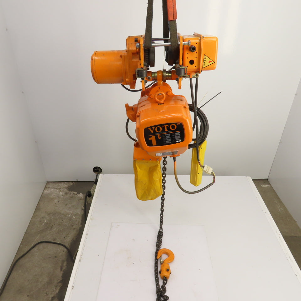 Voto KHDM 1 Ton Electric Hoist 380V 50HZ W/Power Trolley 8m Lift (Parts Repair)