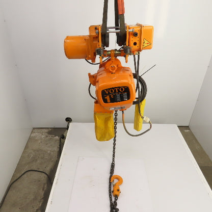 Voto KHDM 1 Ton Electric Hoist 380V 50HZ W/Power Trolley 8m Lift (Parts Repair)