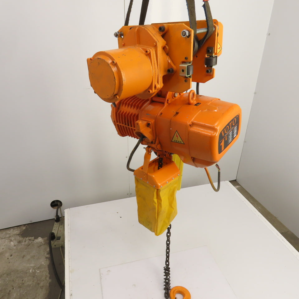 Voto KHDM 1 Ton Electric Hoist 380V 50HZ W/Power Trolley 8m Lift (Parts Repair)