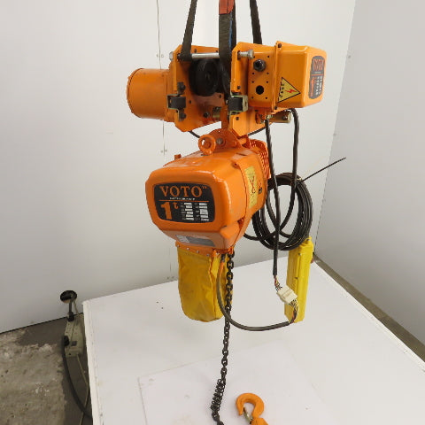 Voto KHDM 1 Ton Electric Hoist 380V 50HZ W/Power Trolley 8m Lift (Parts Repair)