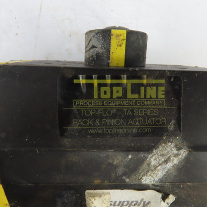 Top Line Top Flow TS075 Rack & Pinion Actuator 80PSI W/2" Stainless Valve