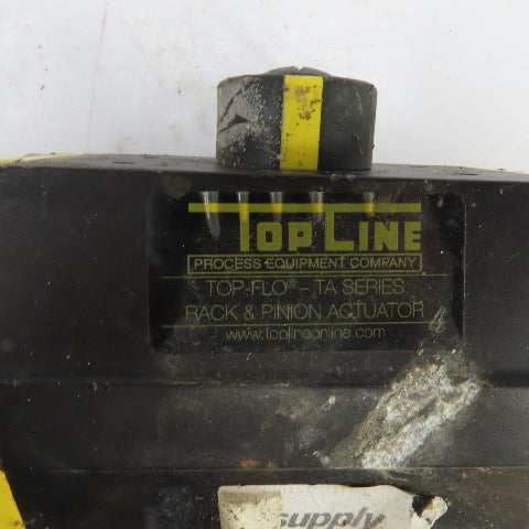 Top Line Top Flow TS075 Rack & Pinion Actuator 80PSI W/2" Stainless Valve