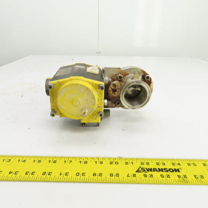 Top Line Top Flow TS075 Rack & Pinion Actuator 80PSI W/2" Stainless Valve