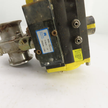Top Line Top Flow TS075 Rack & Pinion Actuator 80PSI W/2" Stainless Valve
