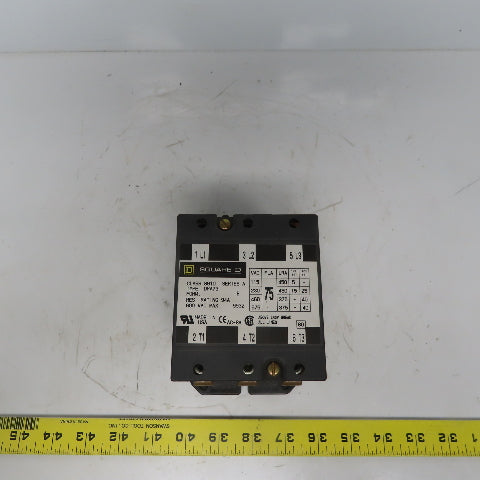 Square D  8910 DPA73 E Ser A Definite Purpose Contactor 40Hp 3 Pole 24V Coil