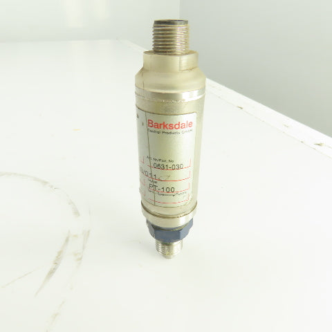 Barksdale UTF3 0631-030 Electronic Temperature Sensor PT-100 -40° To +150°C