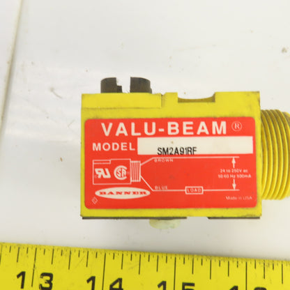 Banner SM2A91RF Valu-Beam Glass Fiber Optic Receiver 24-250V AC