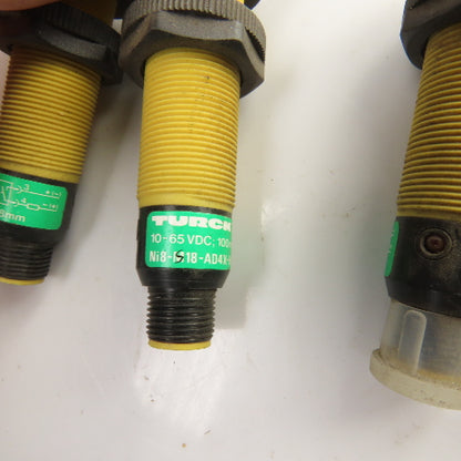 Turck Ni8-M18-AD4X-H1141 Threaded Barrel Inductive Sensor 10-65VDC Lot Of 5
