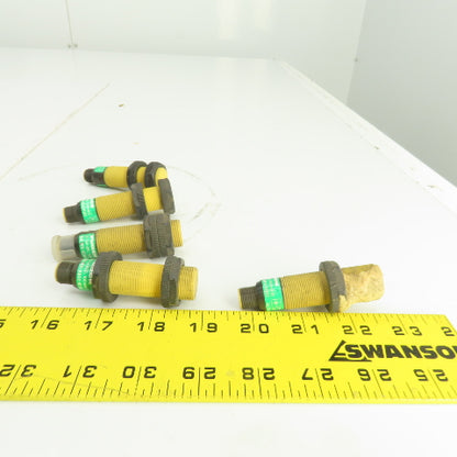 Turck Ni8-M18-AD4X-H1141 Threaded Barrel Inductive Sensor 10-65VDC Lot Of 5
