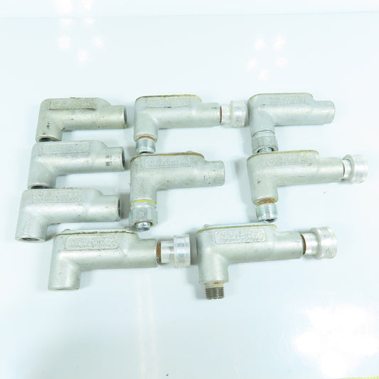 Crouse-Hinds 1/2" LB-17 Conduit Sealing Fitting Lot of 9