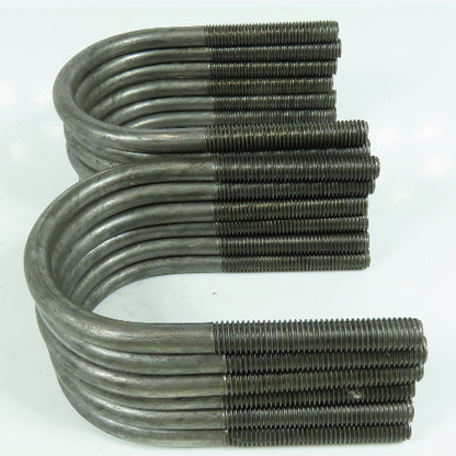 3-5/8" ID Black Steel U Bolt 1/2"- 13 Thread 5-7/8" Ht. Lot of 13