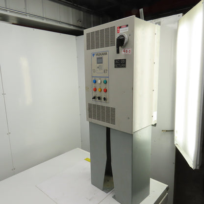 Yaskawa E7BVB021XWU E7 AC Drive W/Bypass 480V 3PH Input 0-480V Output 21.0 Amps