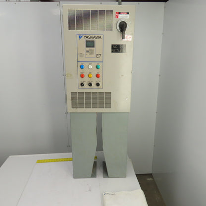 Yaskawa E7BVB021XWU E7 AC Drive W/Bypass 480V 3PH Input 0-480V Output 21.0 Amps