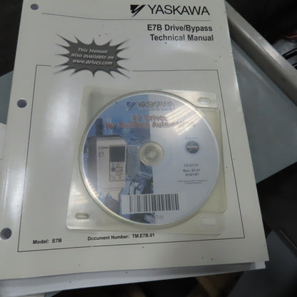 Yaskawa E7 AC Drive W/Bypass 480V 3PH Input 0-480V Output 96.0 Amps