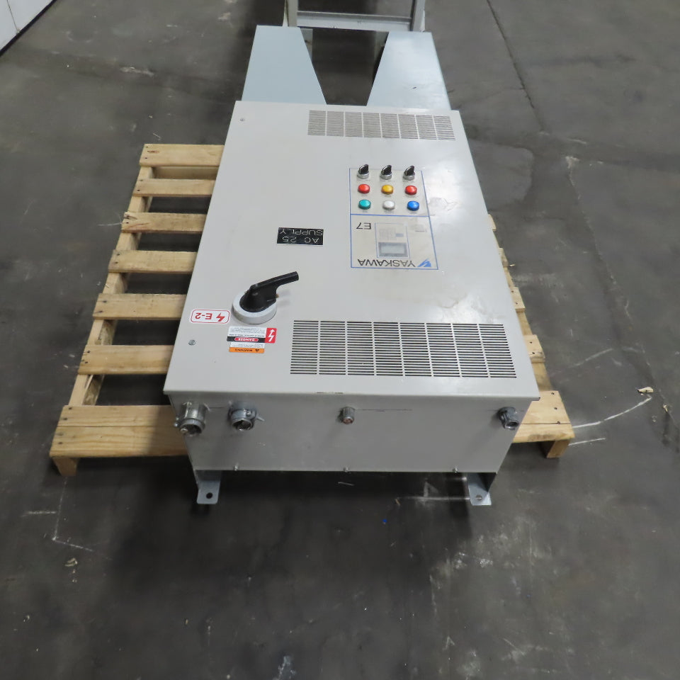 Yaskawa E7 AC Drive W/Bypass 480V 3PH Input 0-480V Output 96.0 Amps