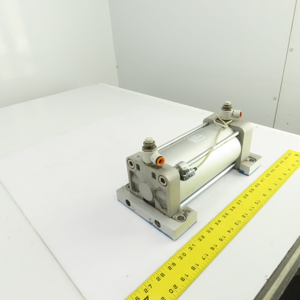 SMC NCDA1B400-0700 Double Acting Pneumatic Cylinder 4" Bore 7" Stroke 1" Rod