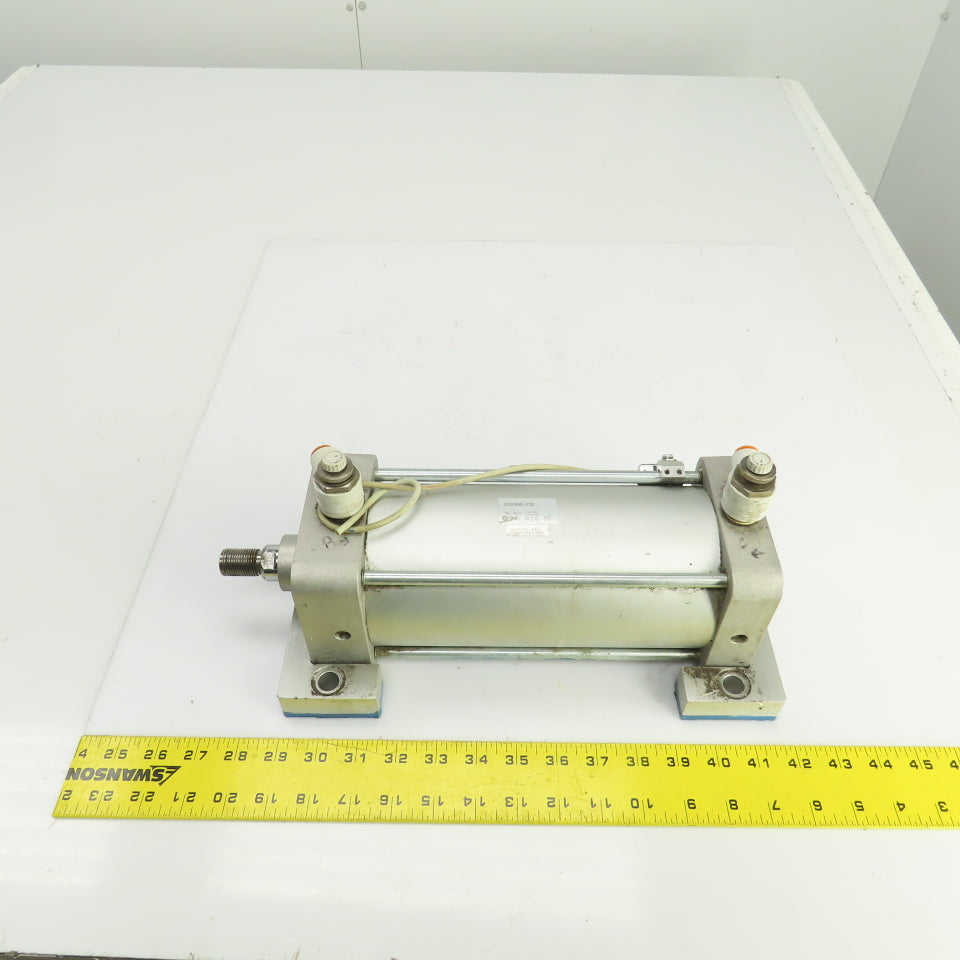 SMC NCDA1B400-0700 Double Acting Pneumatic Cylinder 4" Bore 7" Stroke 1" Rod